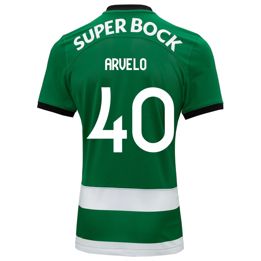 Bambino Maglia Adam Arvelo #40 Verde Kit Gara Home 2023/24 Maglietta