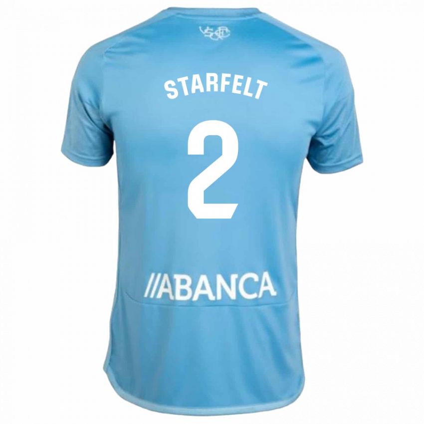 Bambino Maglia Carl Starfelt #2 Blu Kit Gara Home 2023/24 Maglietta