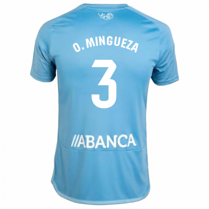 Bambino Maglia Óscar Mingueza #3 Blu Kit Gara Home 2023/24 Maglietta