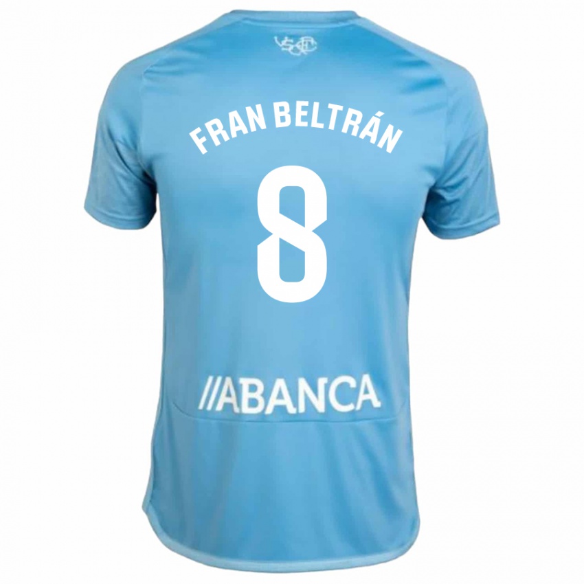 Bambino Maglia Fran Beltrán #8 Blu Kit Gara Home 2023/24 Maglietta