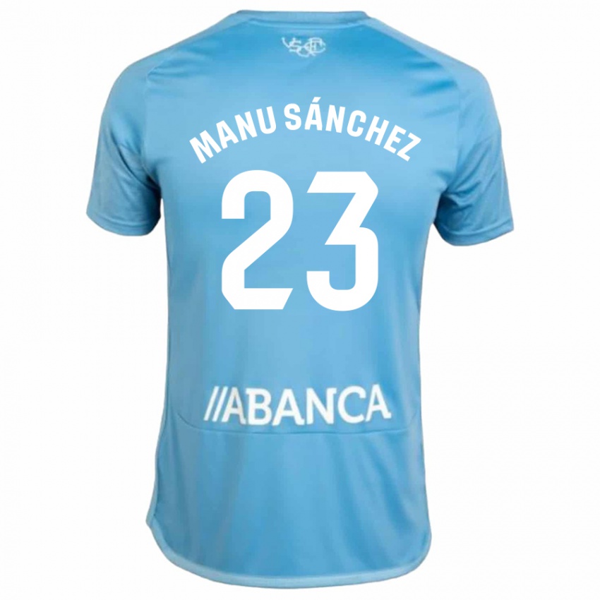 Bambino Maglia Manu Sanchez #23 Blu Kit Gara Home 2023/24 Maglietta