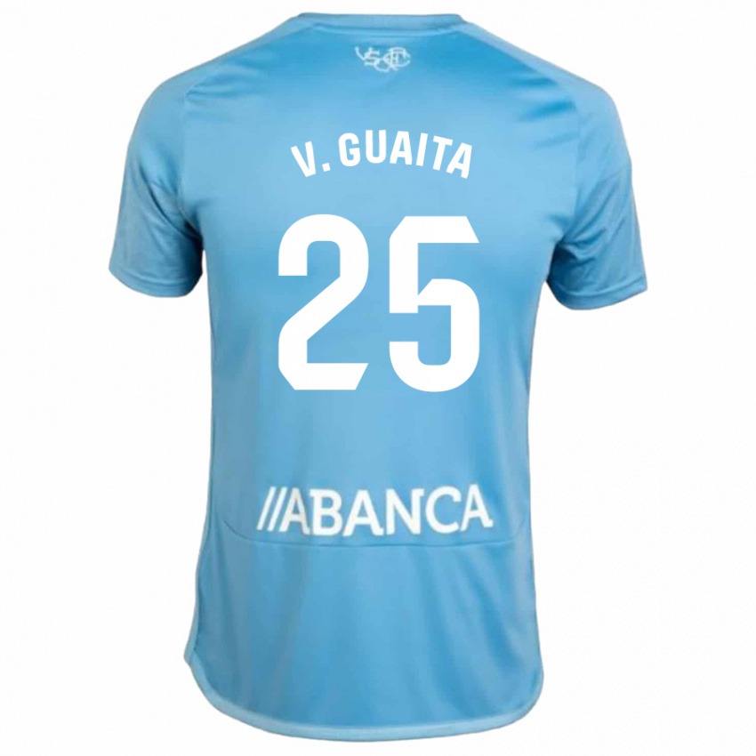 Bambino Maglia Vicente Guaita #25 Blu Kit Gara Home 2023/24 Maglietta