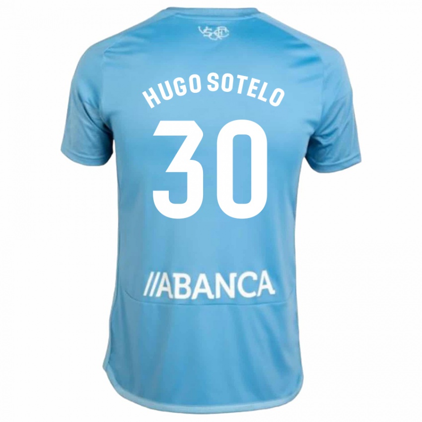 Bambino Maglia Hugo Sotelo #30 Blu Kit Gara Home 2023/24 Maglietta