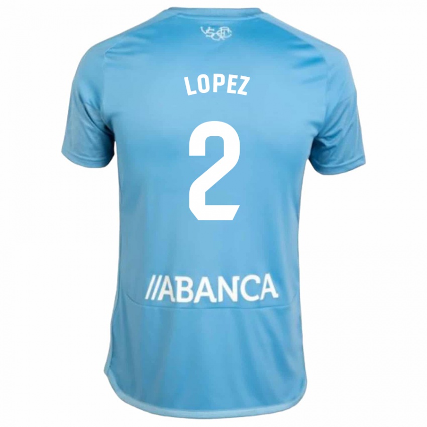 Bambino Maglia Iván López #2 Blu Kit Gara Home 2023/24 Maglietta