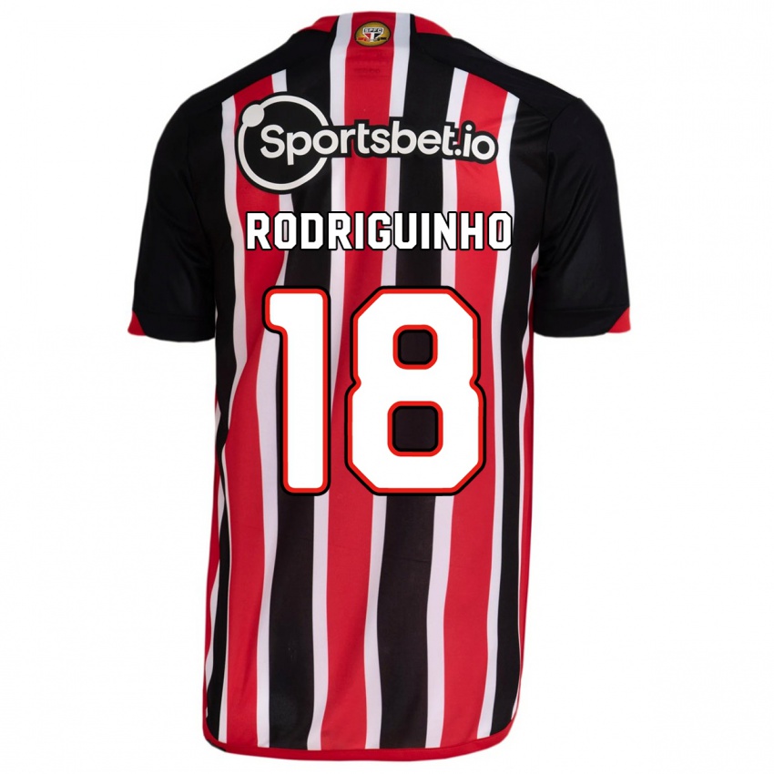 Bambino Maglia Rodriguinho #18 Blu Rosso Kit Gara Away 2023/24 Maglietta