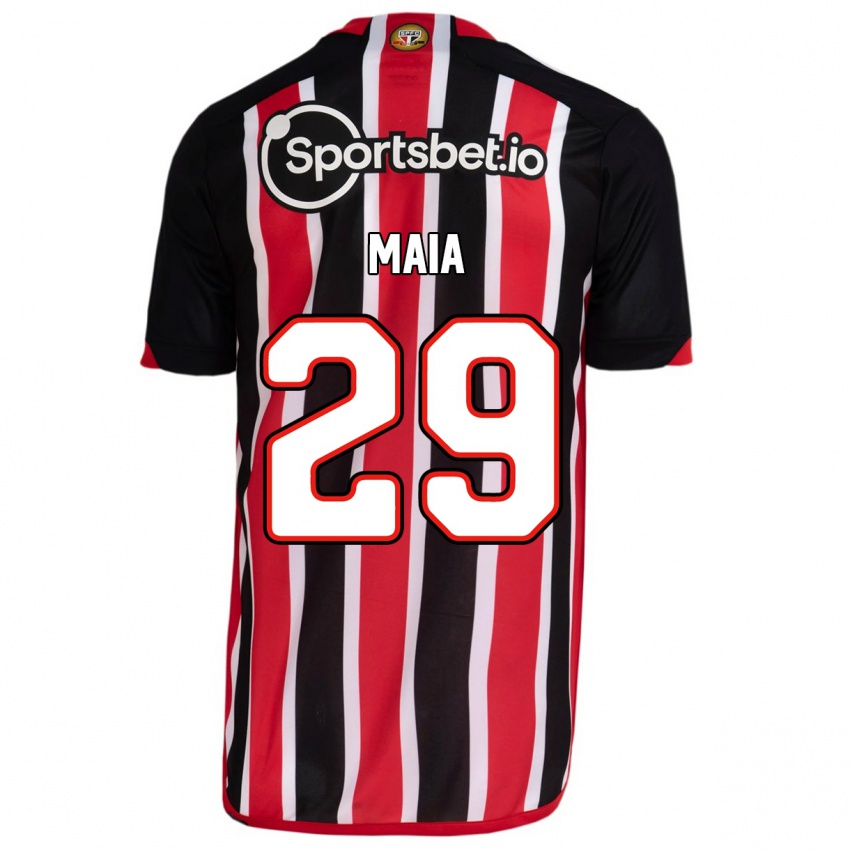 Bambino Maglia Pablo Maia #29 Blu Rosso Kit Gara Away 2023/24 Maglietta
