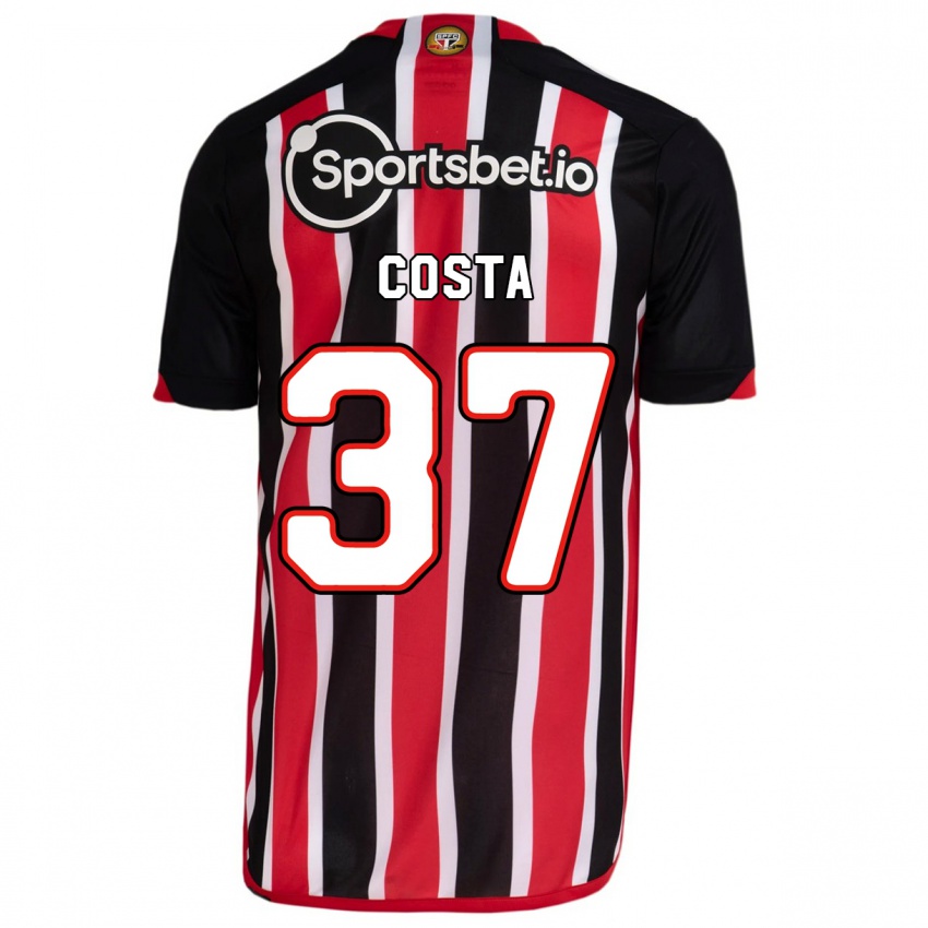 Bambino Maglia Talles Costa #37 Blu Rosso Kit Gara Away 2023/24 Maglietta