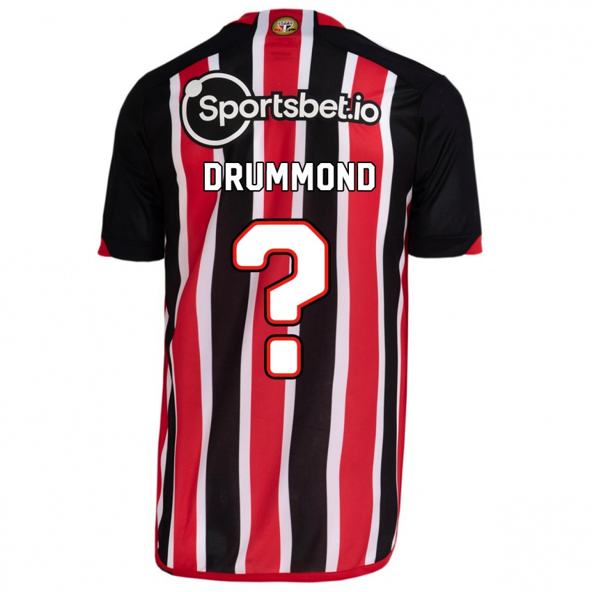 Bambino Maglia Lucca Drummond #0 Blu Rosso Kit Gara Away 2023/24 Maglietta