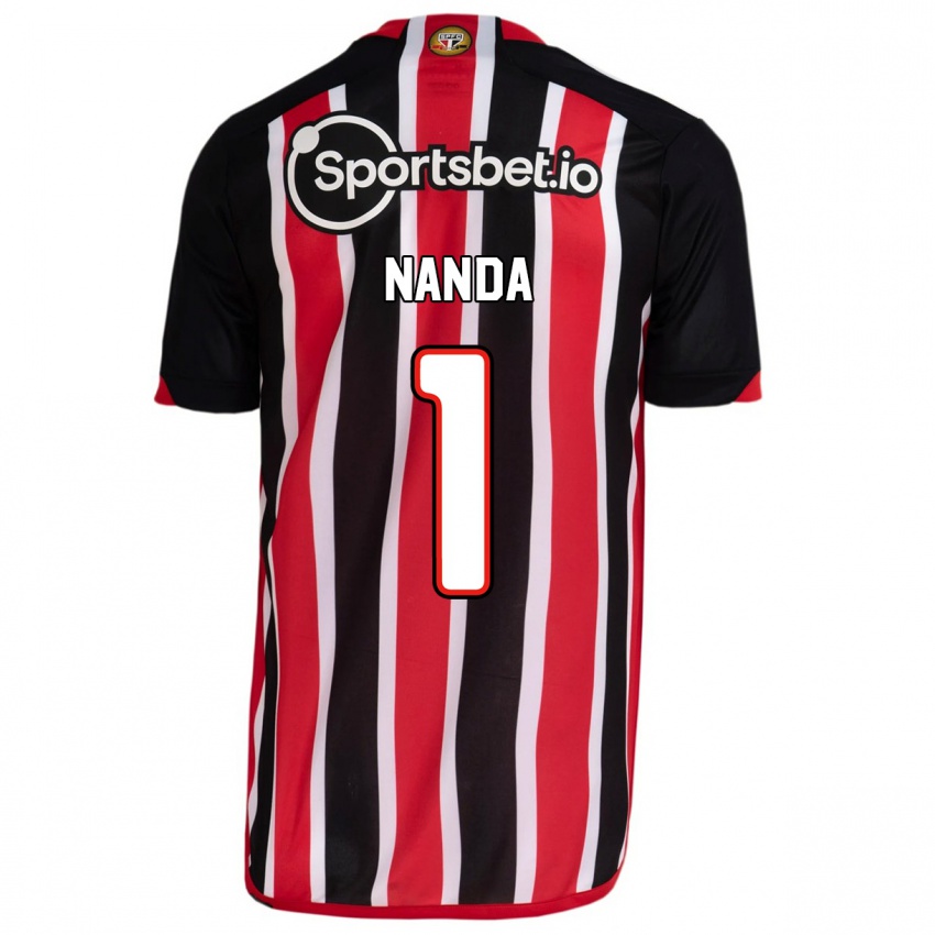 Bambino Maglia Nanda #1 Blu Rosso Kit Gara Away 2023/24 Maglietta