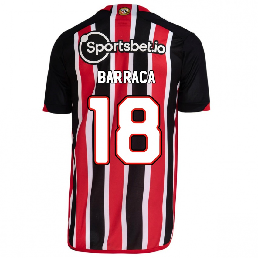 Bambino Maglia Barraca #18 Blu Rosso Kit Gara Away 2023/24 Maglietta