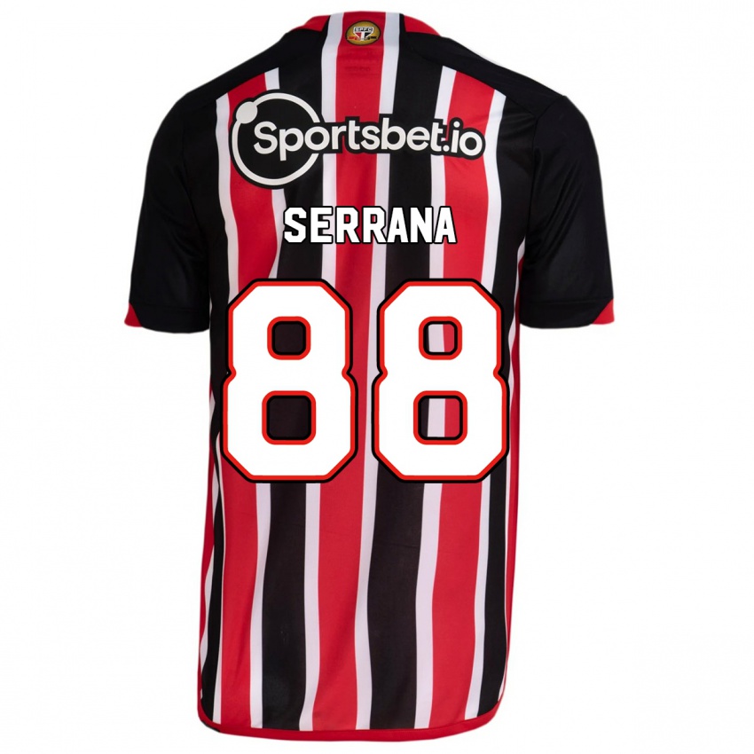 Bambino Maglia Serrana #88 Blu Rosso Kit Gara Away 2023/24 Maglietta
