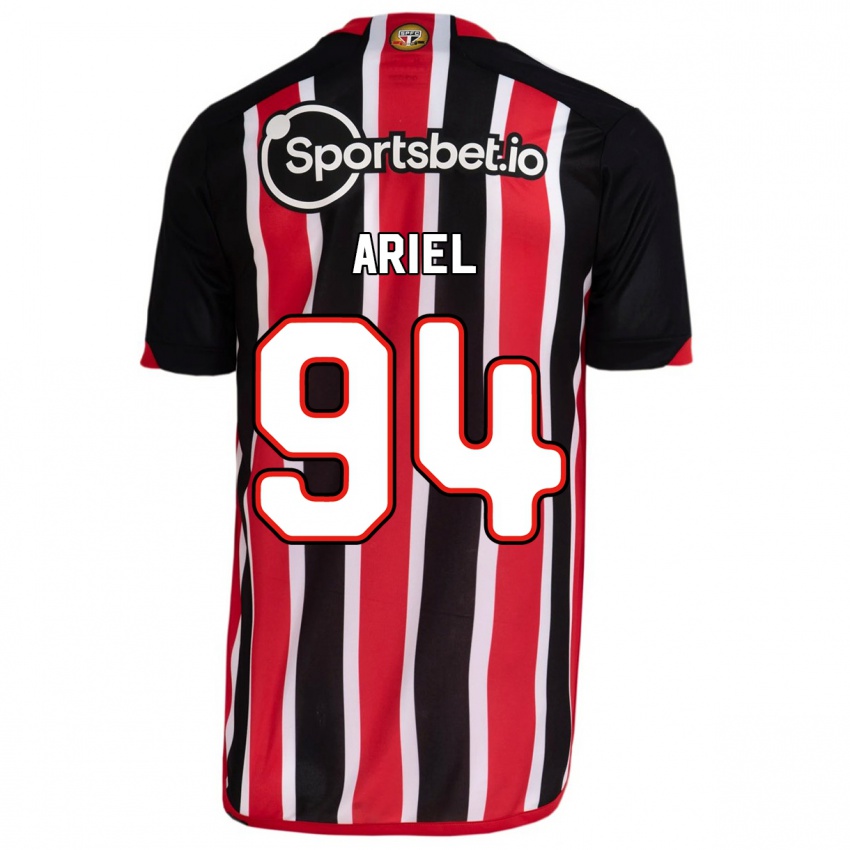 Bambino Maglia Ariel #94 Blu Rosso Kit Gara Away 2023/24 Maglietta