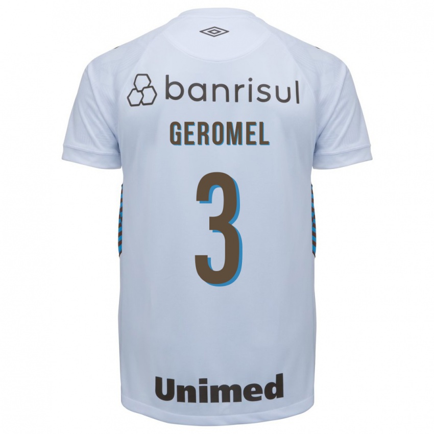 Bambino Maglia Pedro Geromel #3 Bianco Kit Gara Away 2023/24 Maglietta