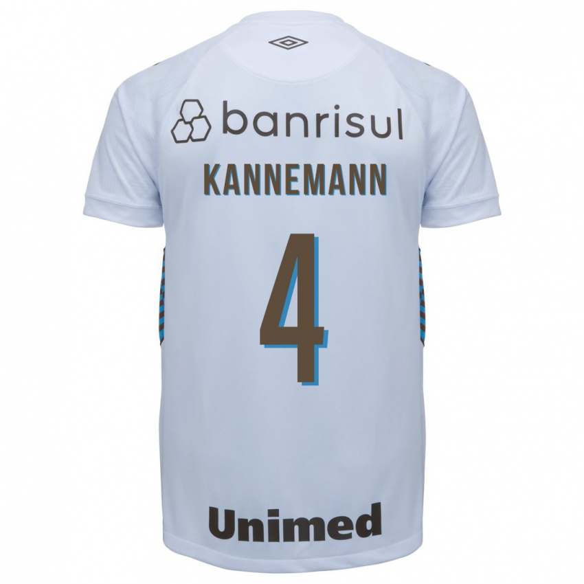 Bambino Maglia Walter Kannemann #4 Bianco Kit Gara Away 2023/24 Maglietta
