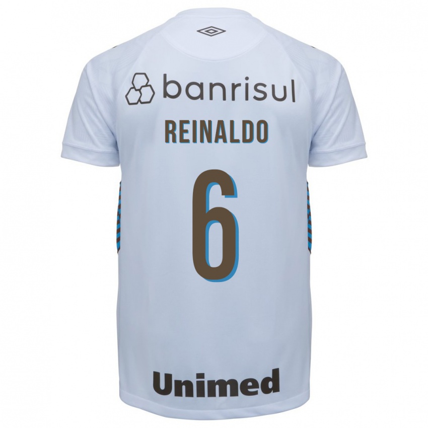 Bambino Maglia Reinaldo #6 Bianco Kit Gara Away 2023/24 Maglietta