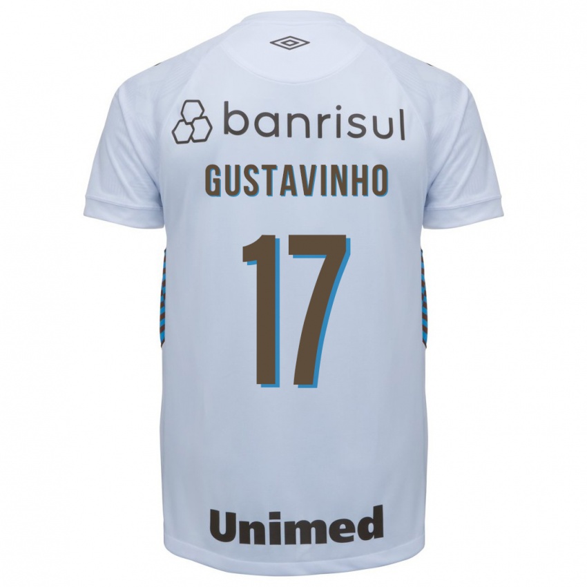 Bambino Maglia Gustavinho #17 Bianco Kit Gara Away 2023/24 Maglietta