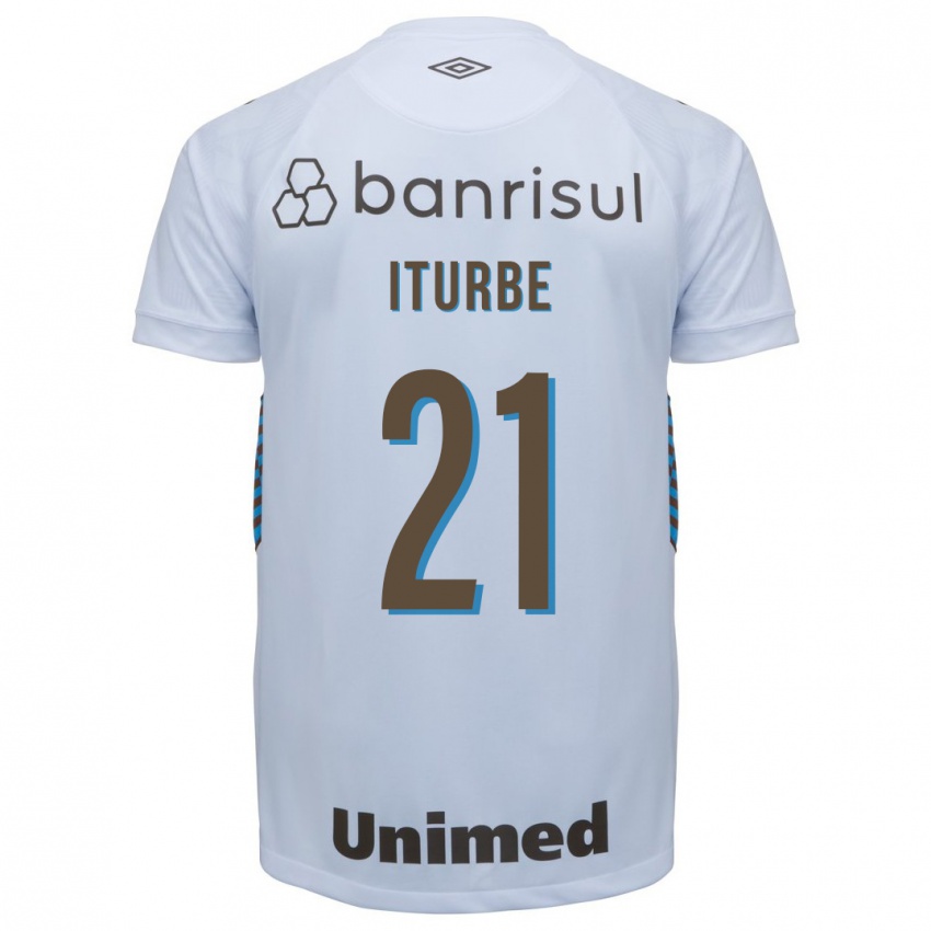 Bambino Maglia Juan Iturbe #21 Bianco Kit Gara Away 2023/24 Maglietta