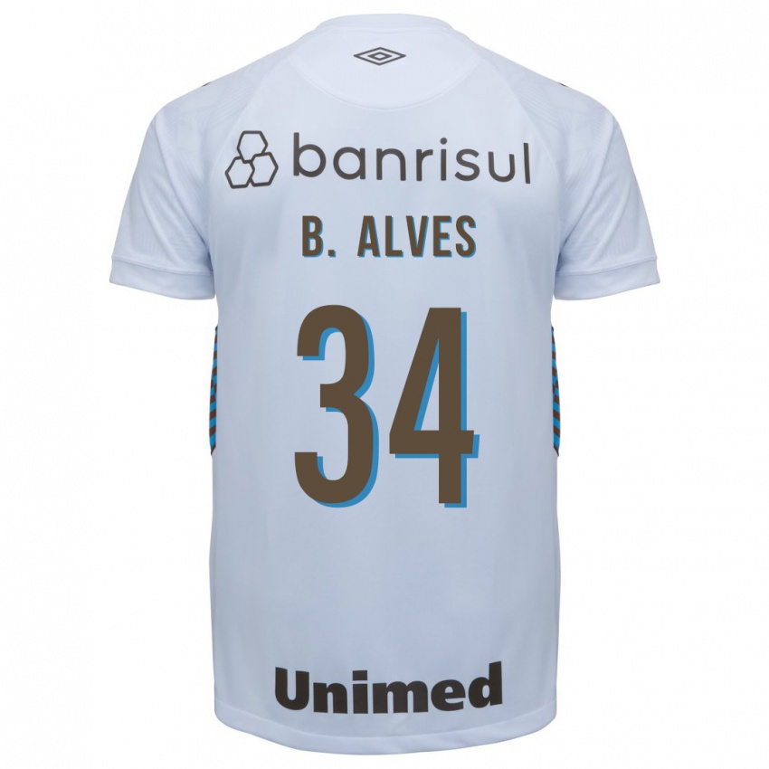 Bambino Maglia Bruno Alves #34 Bianco Kit Gara Away 2023/24 Maglietta