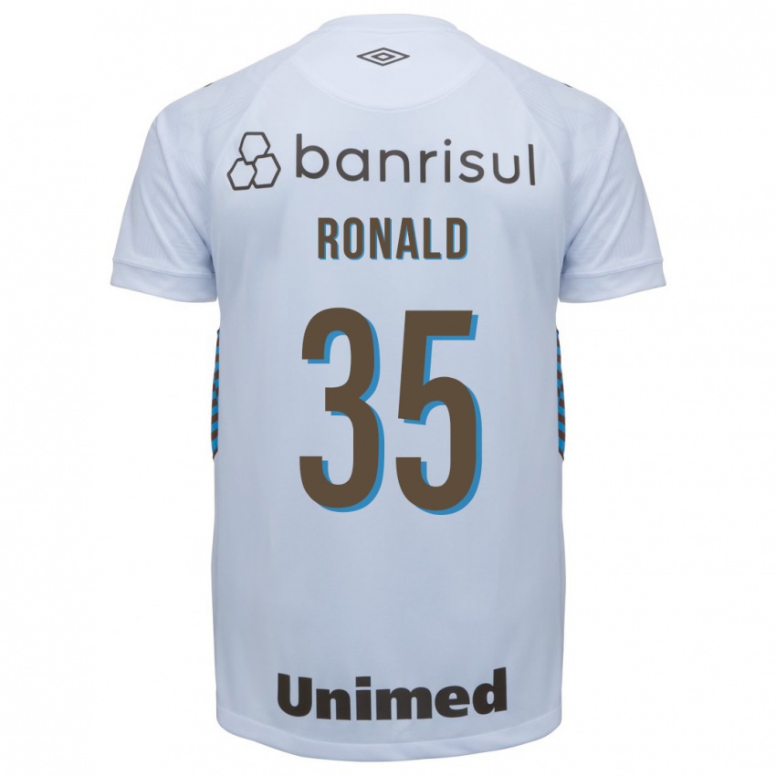 Bambino Maglia Ronald #35 Bianco Kit Gara Away 2023/24 Maglietta