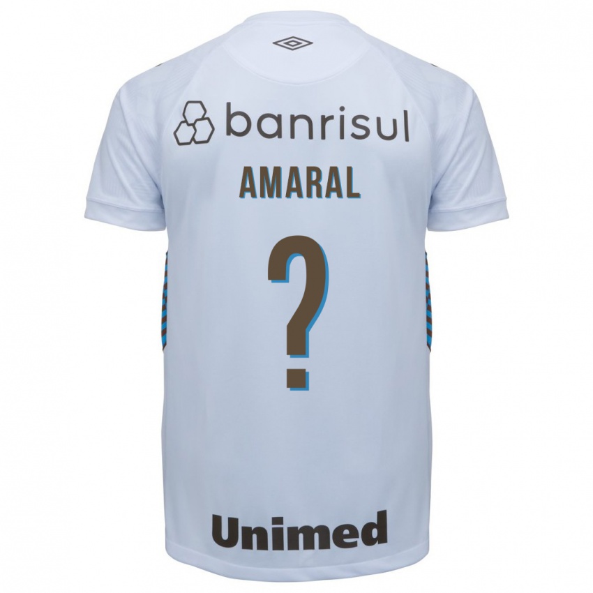 Bambino Maglia Lucas Amaral #0 Bianco Kit Gara Away 2023/24 Maglietta