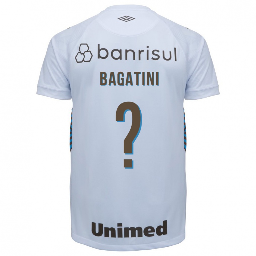 Bambino Maglia Gustavo Bagatini #0 Bianco Kit Gara Away 2023/24 Maglietta