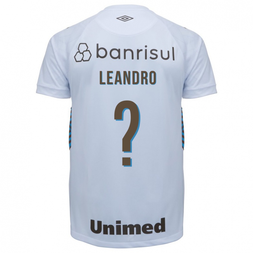Bambino Maglia Leandro #0 Bianco Kit Gara Away 2023/24 Maglietta