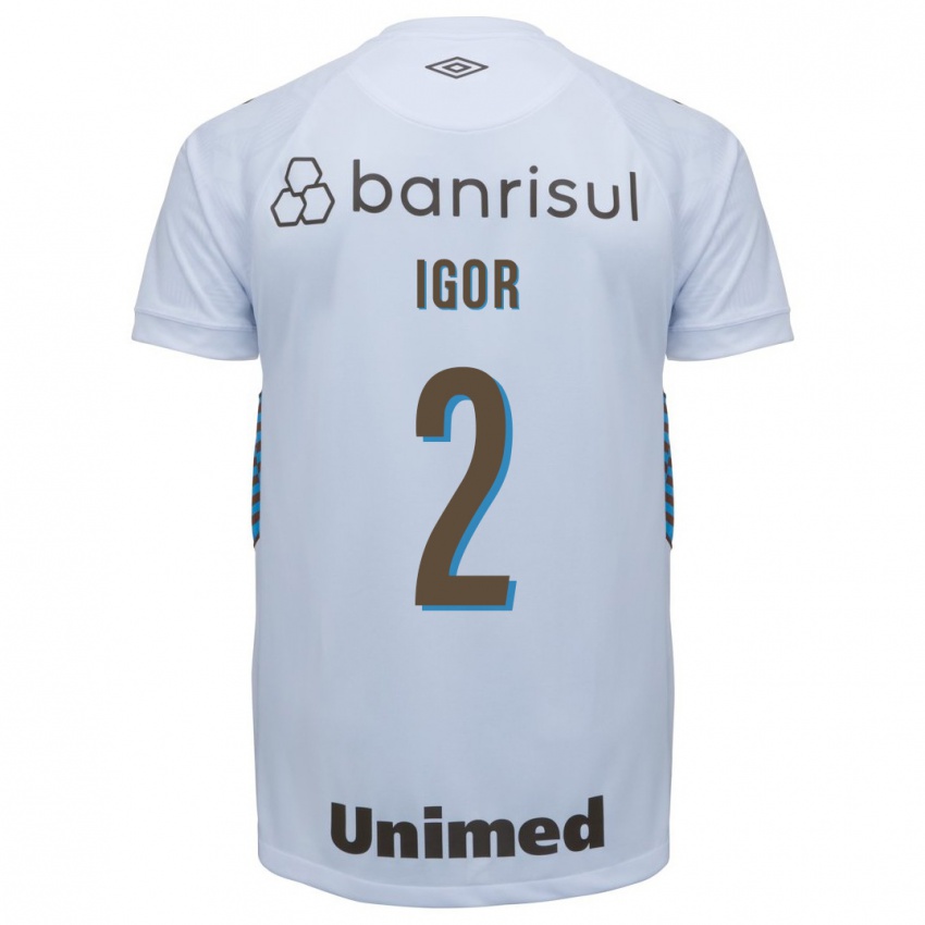 Bambino Maglia Igor #2 Bianco Kit Gara Away 2023/24 Maglietta