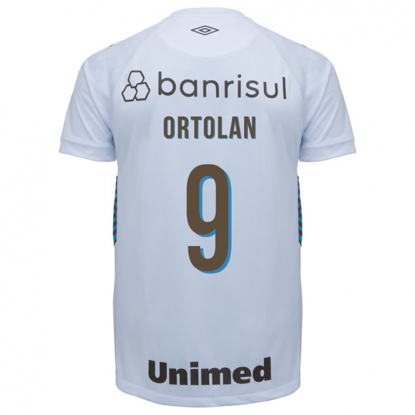 Bambino Maglia Dani Ortolan #9 Bianco Kit Gara Away 2023/24 Maglietta