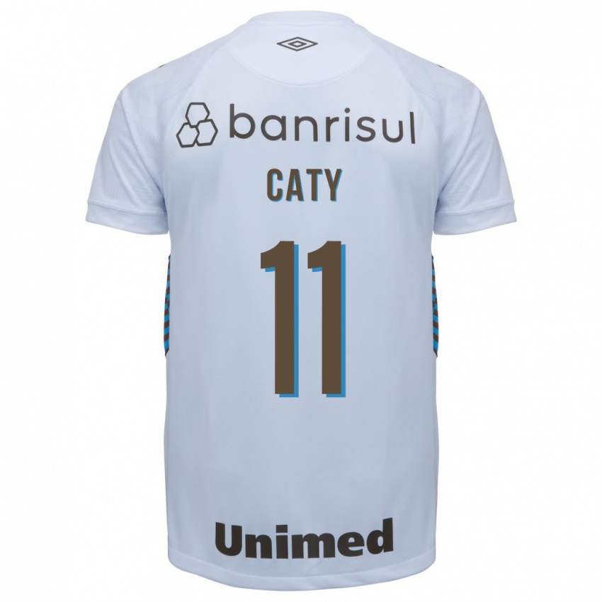 Bambino Maglia Caty #11 Bianco Kit Gara Away 2023/24 Maglietta