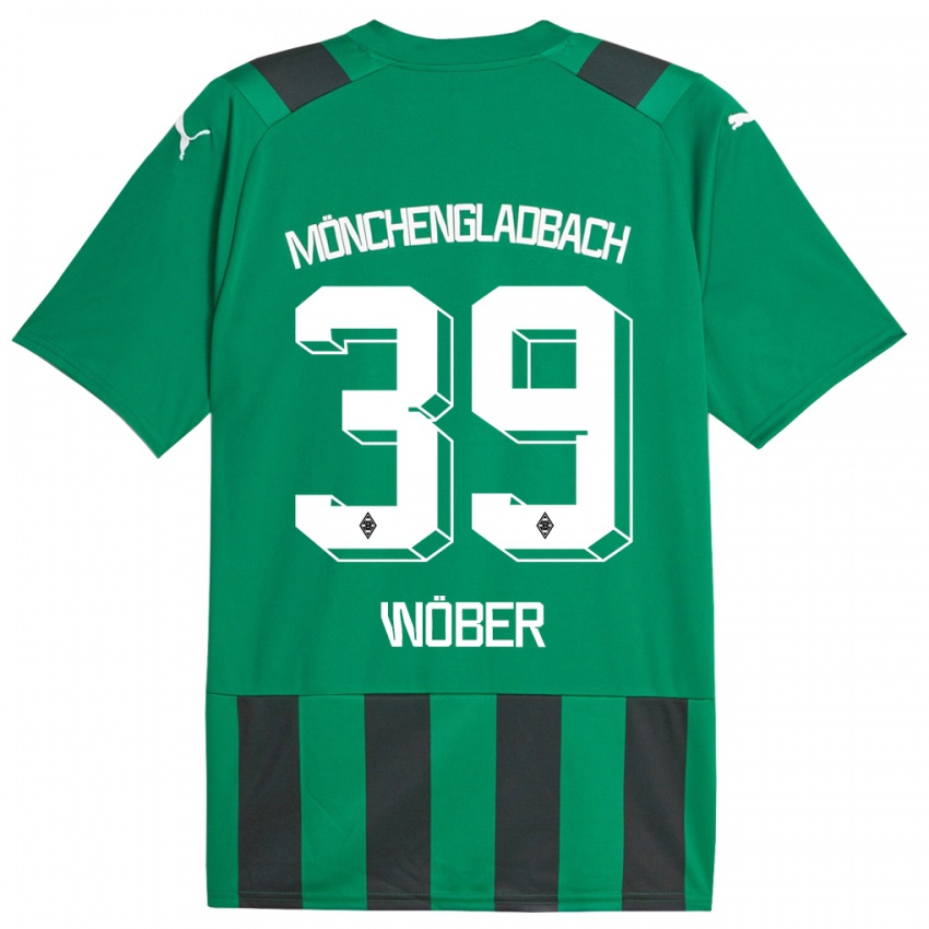Bambino Maglia Maximilian Wöber #39 Nero Verde Kit Gara Away 2023/24 Maglietta