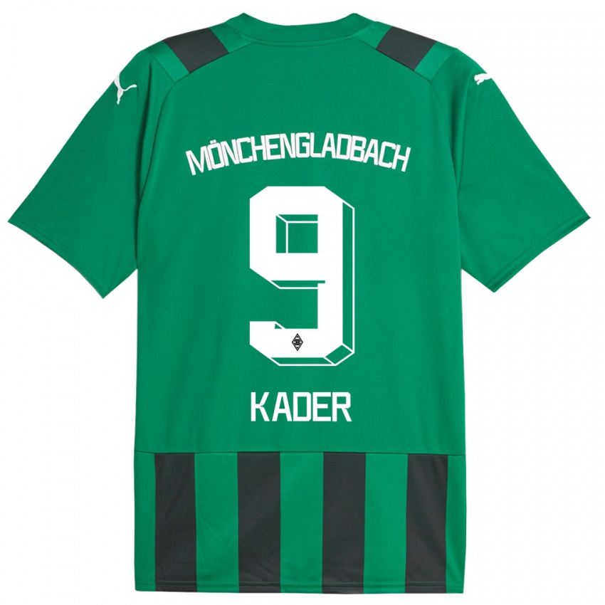 Bambino Maglia Cagatay Kader #9 Nero Verde Kit Gara Away 2023/24 Maglietta
