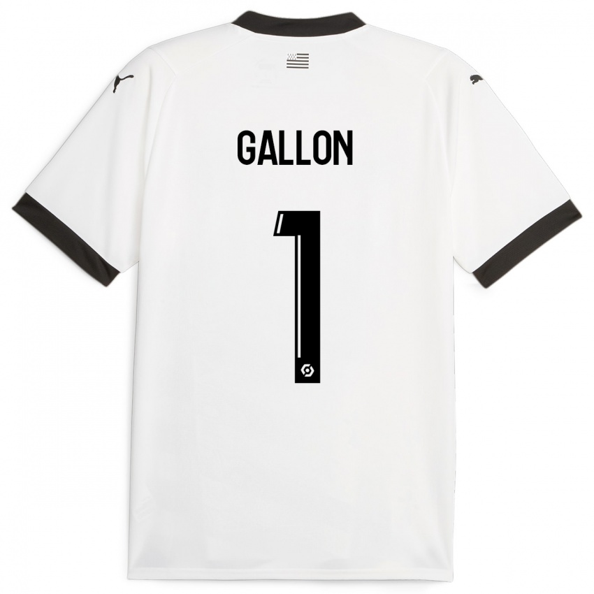 Bambino Maglia Gauthier Gallon #1 Bianco Kit Gara Away 2023/24 Maglietta