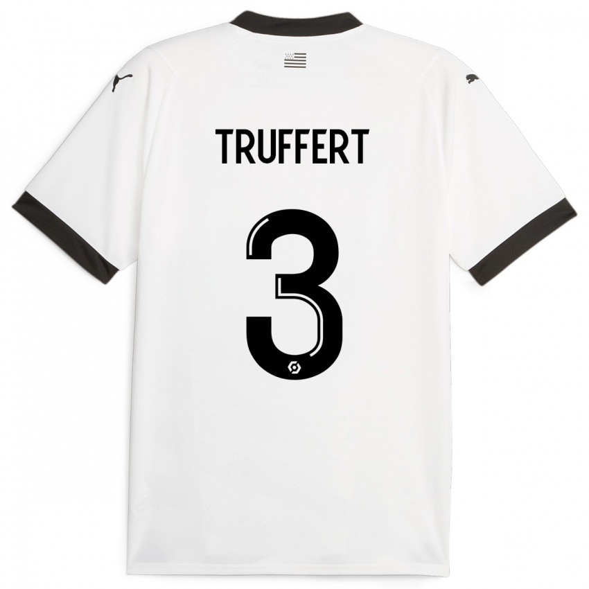 Bambino Maglia Adrien Truffert #3 Bianco Kit Gara Away 2023/24 Maglietta