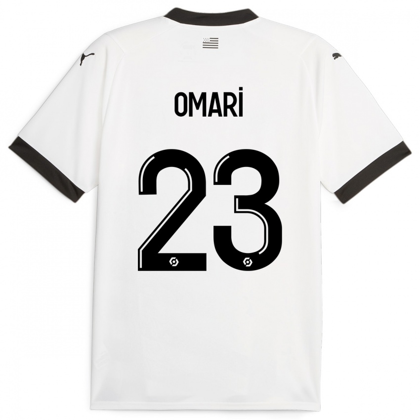 Bambino Maglia Warmed Omari #23 Bianco Kit Gara Away 2023/24 Maglietta
