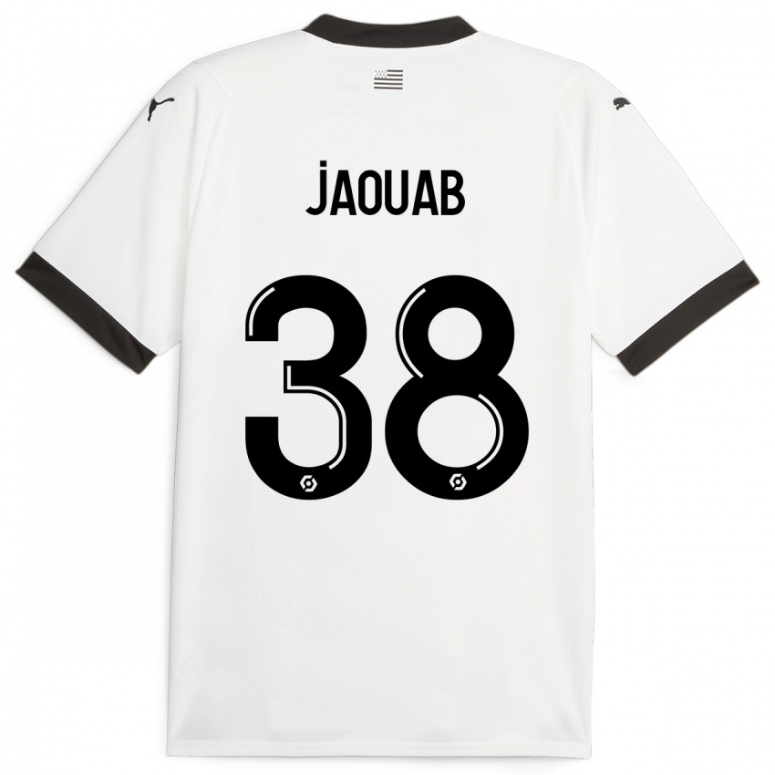 Bambino Maglia Mohamed Jaouab #38 Bianco Kit Gara Away 2023/24 Maglietta