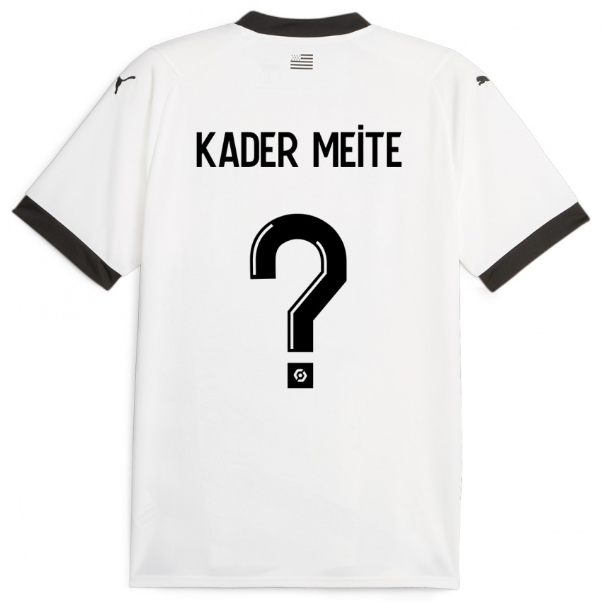 Bambino Maglia Mohamed Kader Meïté #0 Bianco Kit Gara Away 2023/24 Maglietta