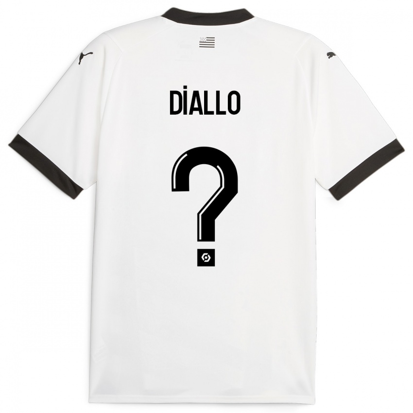 Bambino Maglia Amadou Diallo #0 Bianco Kit Gara Away 2023/24 Maglietta