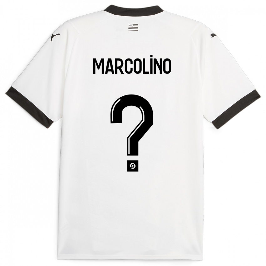 Bambino Maglia Henrick Do Marcolino #0 Bianco Kit Gara Away 2023/24 Maglietta