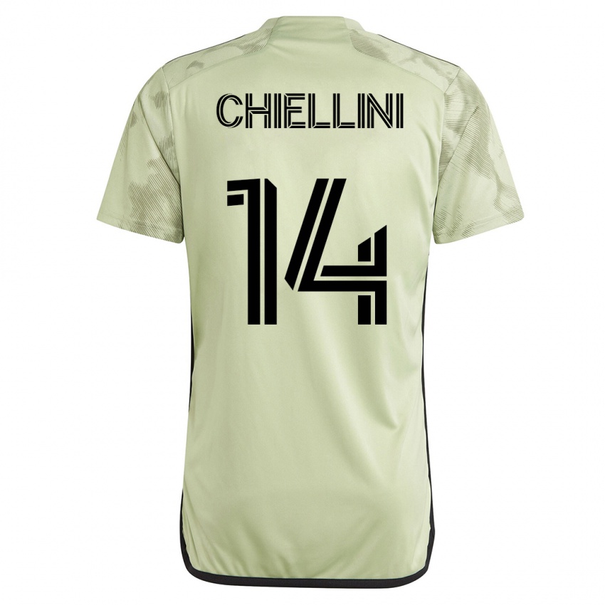 Bambino Maglia Giorgio Chiellini #14 Verde Kit Gara Away 2023/24 Maglietta