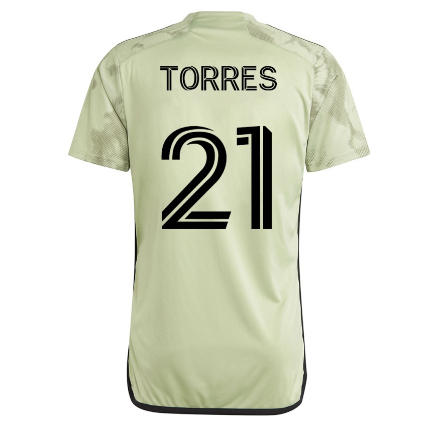 Bambino Maglia Christian Torres #21 Verde Kit Gara Away 2023/24 Maglietta