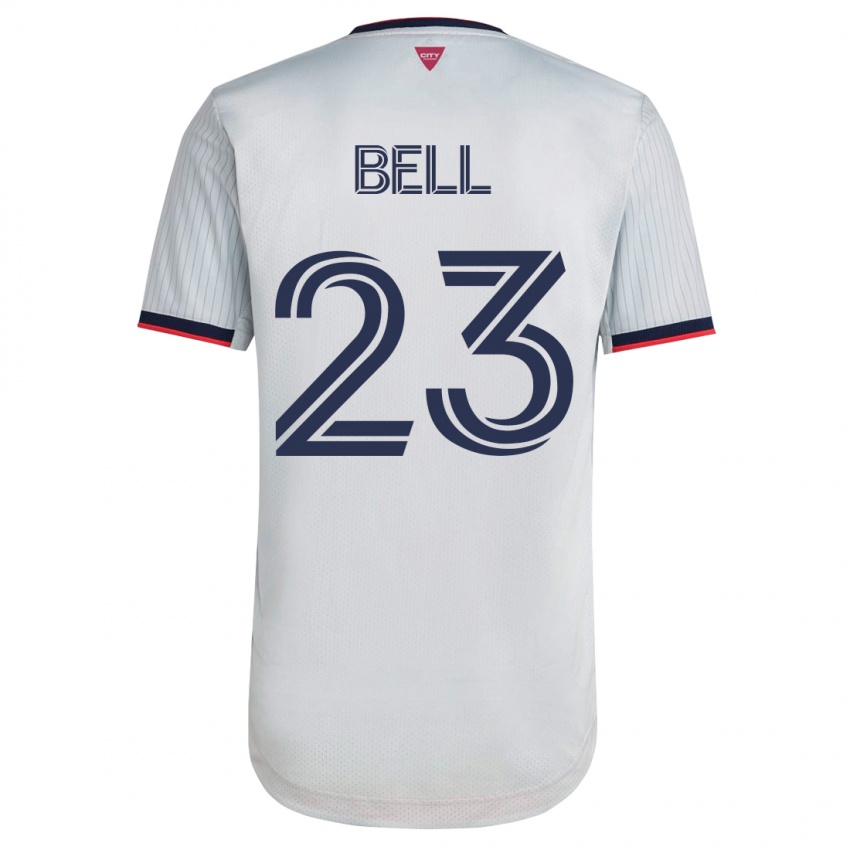 Bambino Maglia Jon Bell #23 Bianco Kit Gara Away 2023/24 Maglietta