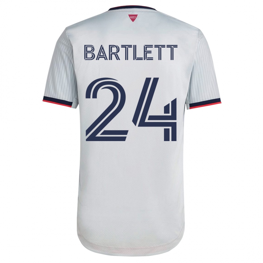 Bambino Maglia Lucas Bartlett #24 Bianco Kit Gara Away 2023/24 Maglietta