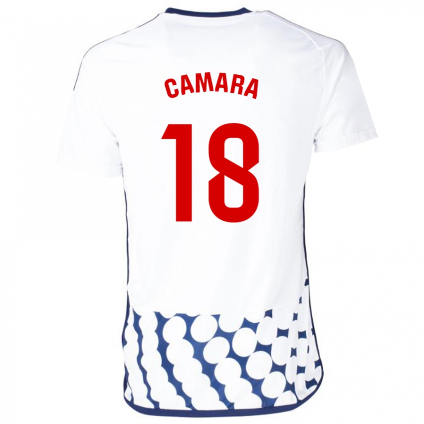 Bambino Maglia Aaron Cámara #18 Bianco Kit Gara Away 2023/24 Maglietta