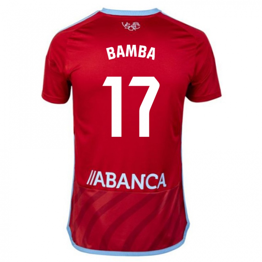 Bambino Maglia Jonathan Bamba #17 Rosso Kit Gara Away 2023/24 Maglietta
