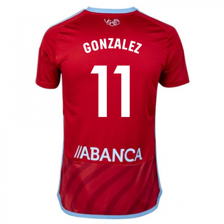Bambino Maglia Alfon González #11 Rosso Kit Gara Away 2023/24 Maglietta