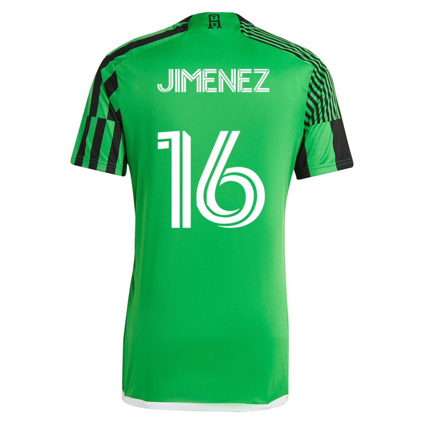 Uomo Maglia Héctor Jiménez #16 Verde Nero Kit Gara Home 2023/24 Maglietta
