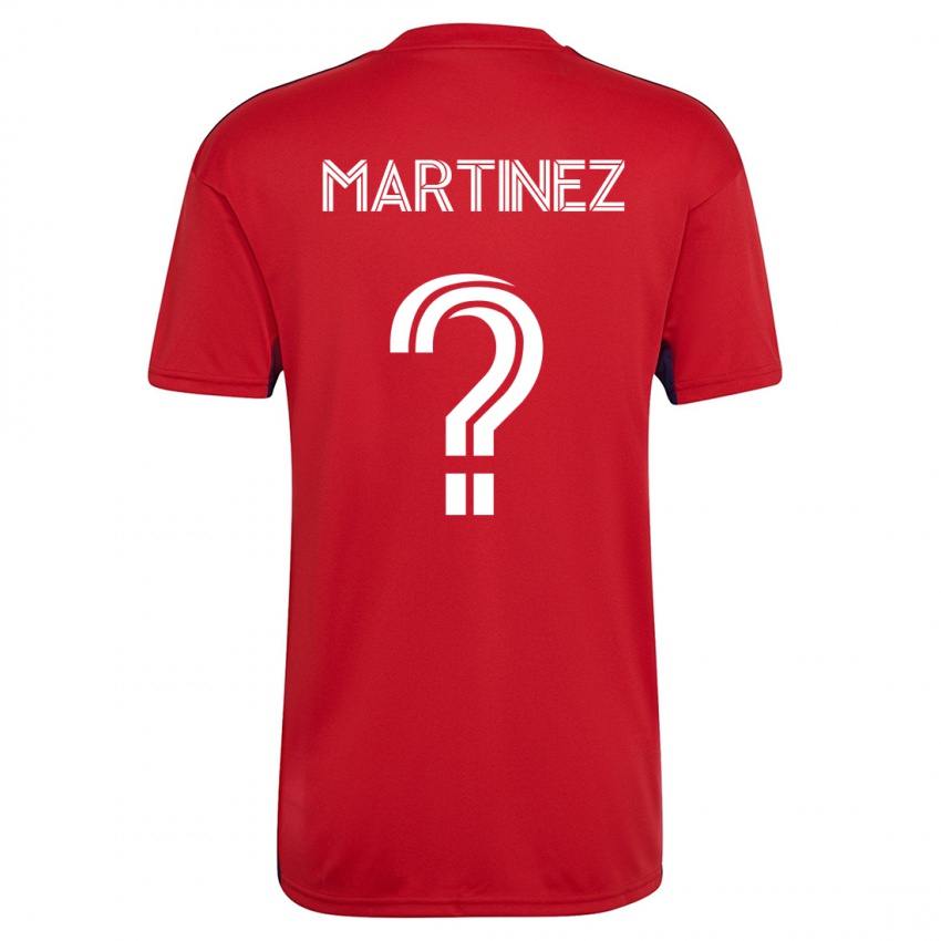 Uomo Maglia Jonathan Martinez #0 Rosso Kit Gara Home 2023/24 Maglietta