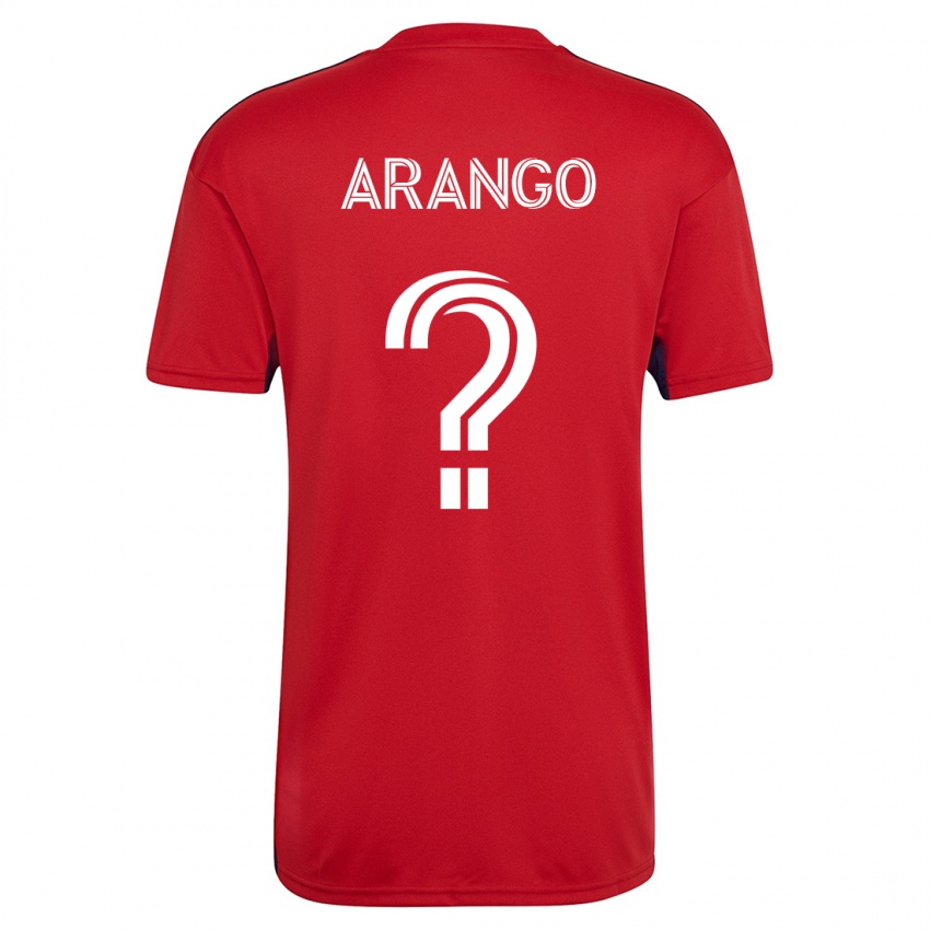 Uomo Maglia Nicolas Arango #0 Rosso Kit Gara Home 2023/24 Maglietta