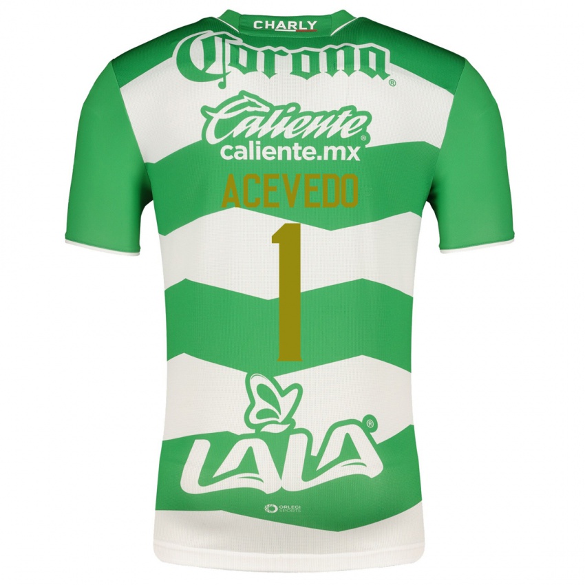 Uomo Maglia Carlos Acevedo #1 Verde Kit Gara Home 2023/24 Maglietta