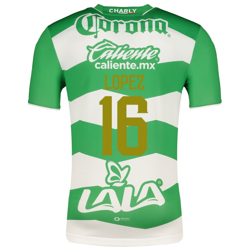 Uomo Maglia Aldo López #16 Verde Kit Gara Home 2023/24 Maglietta
